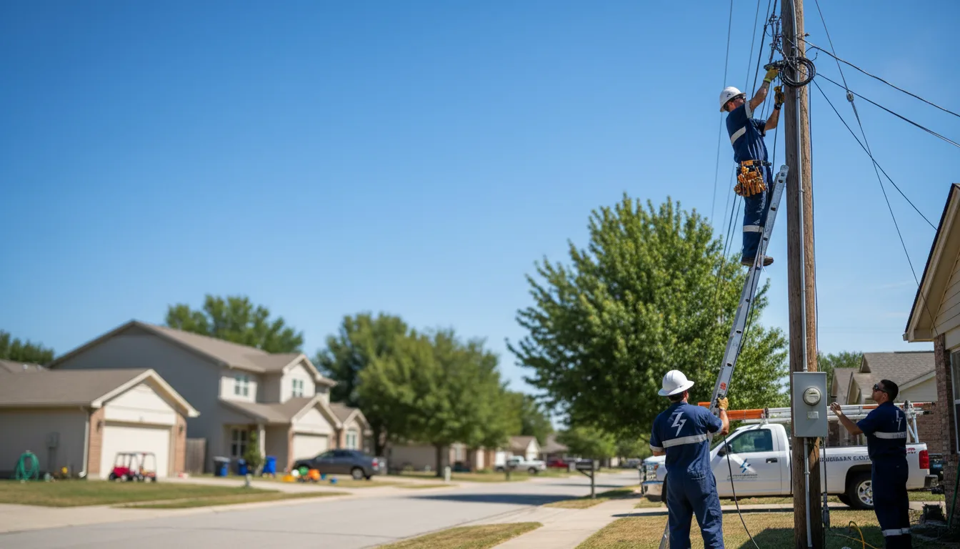 Residential electrician providing installation services in Creola, OH